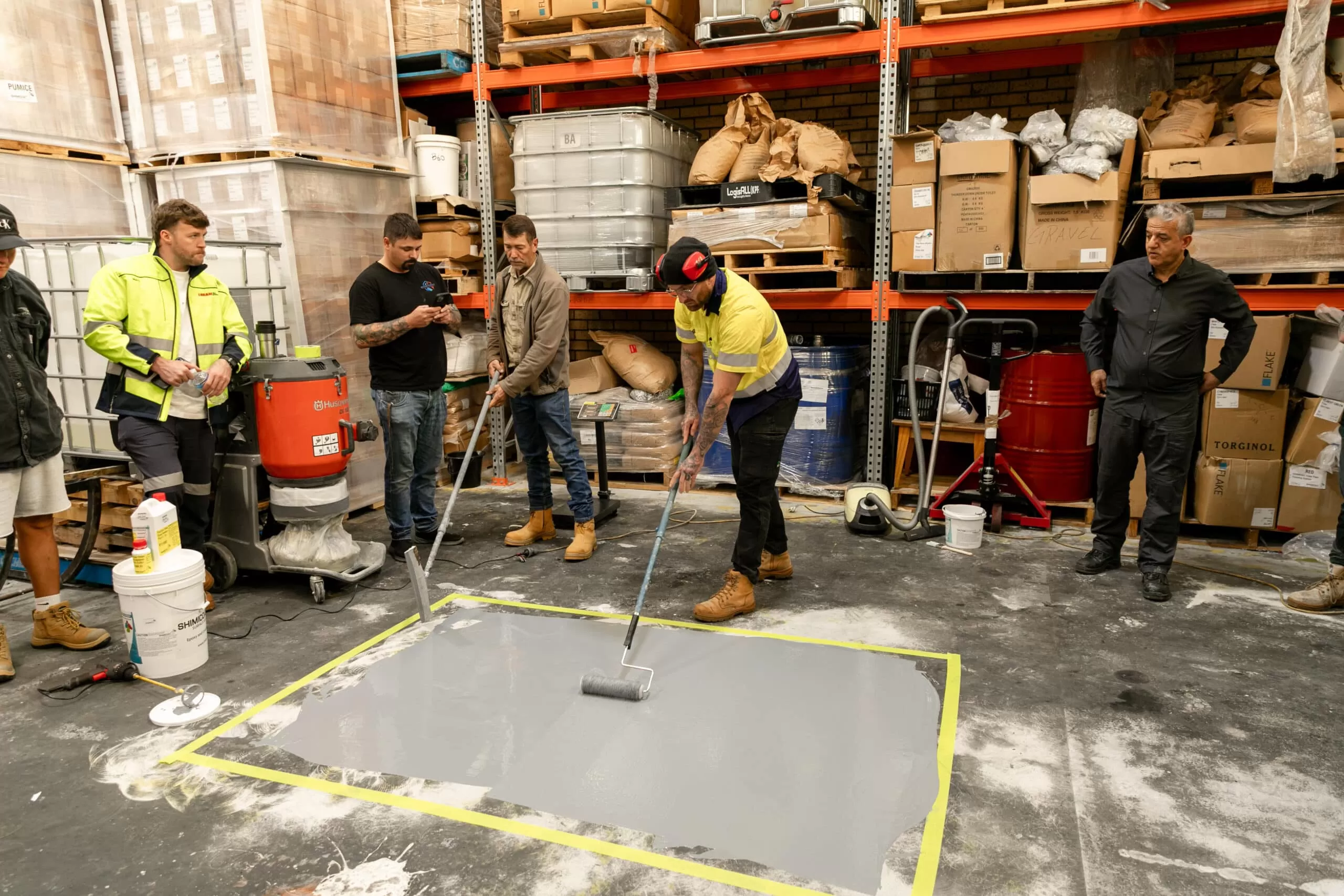Floor coating demo